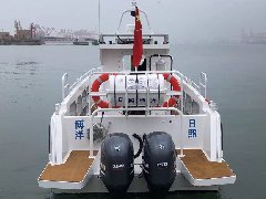 青岛东久船舶有限公司成功举行铝合金游艇试航